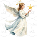 Watercolor Christmas Angels