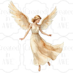 Watercolor Christmas Angels