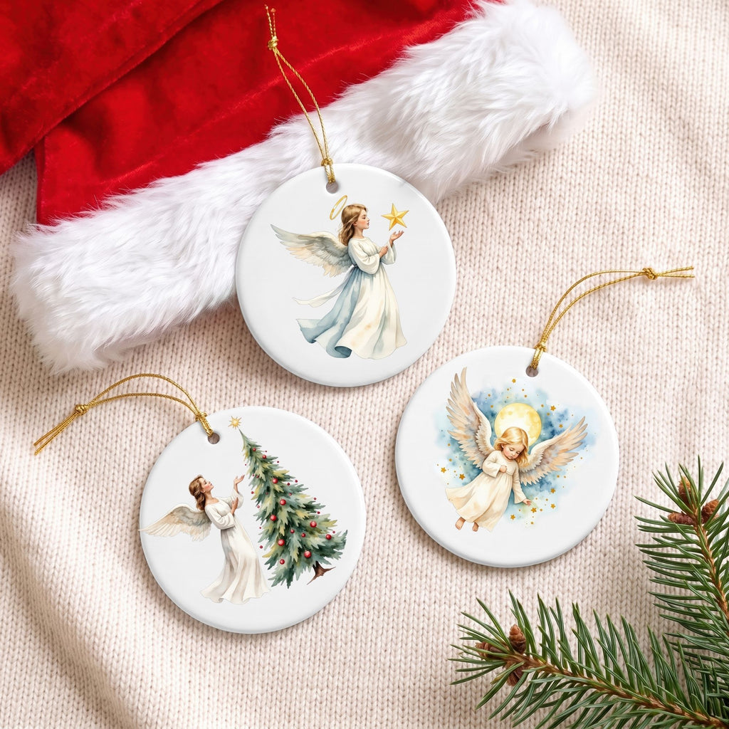 Watercolor Christmas Angels