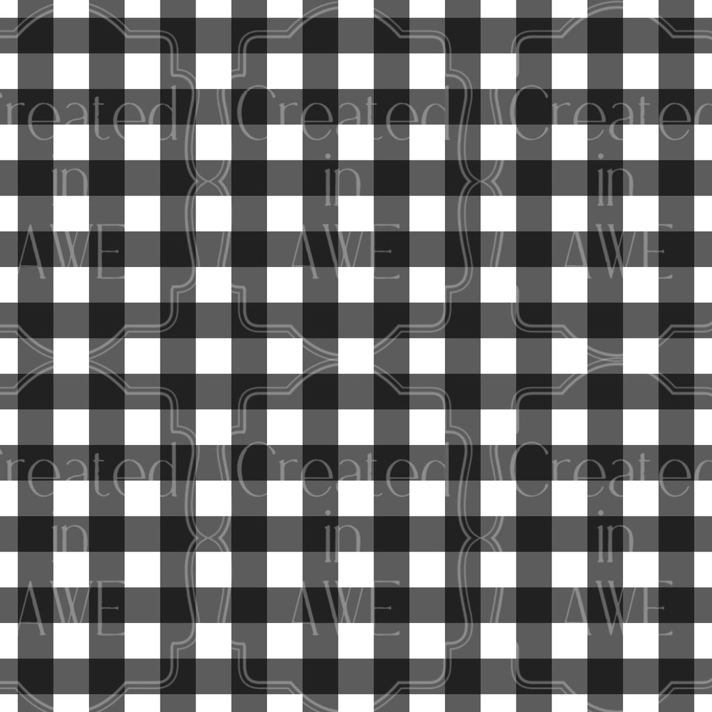 Black Gingham Pattern