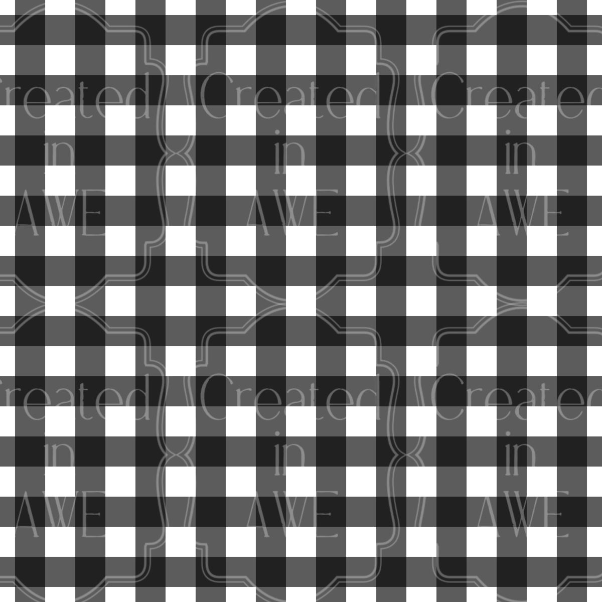 Black Gingham Pattern