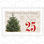Horizontal Vintage Christmas Stamps