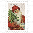 Vertical Vintage Christmas Stamps