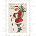Vertical Vintage Christmas Stamps