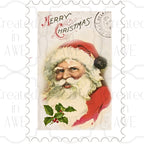 Vertical Vintage Christmas Stamps