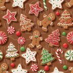 Christmas Gingerbread Cookies Pattern