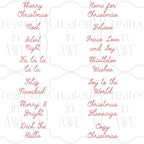 Christmas Phrases - Candy Font