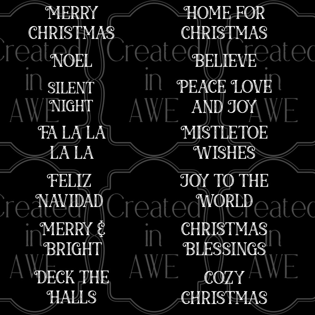 Christmas Phrases - Glorious Font