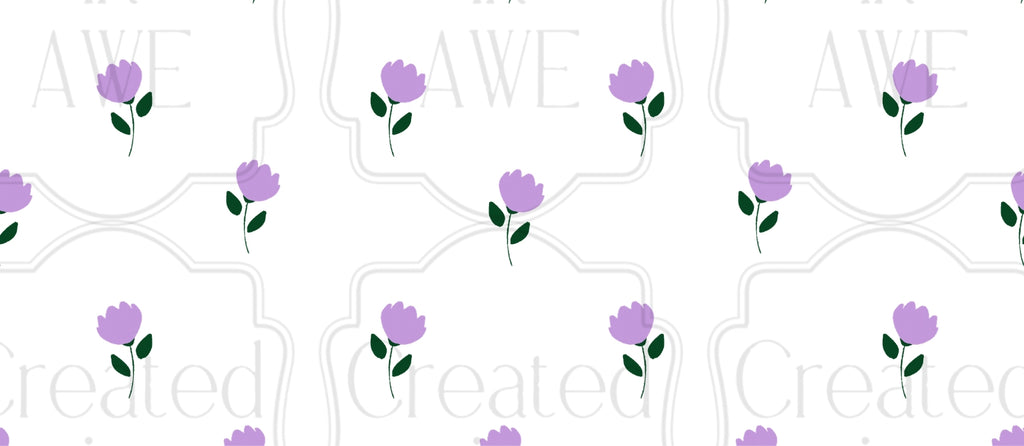 Lavender Flowers UV Sticker wrap