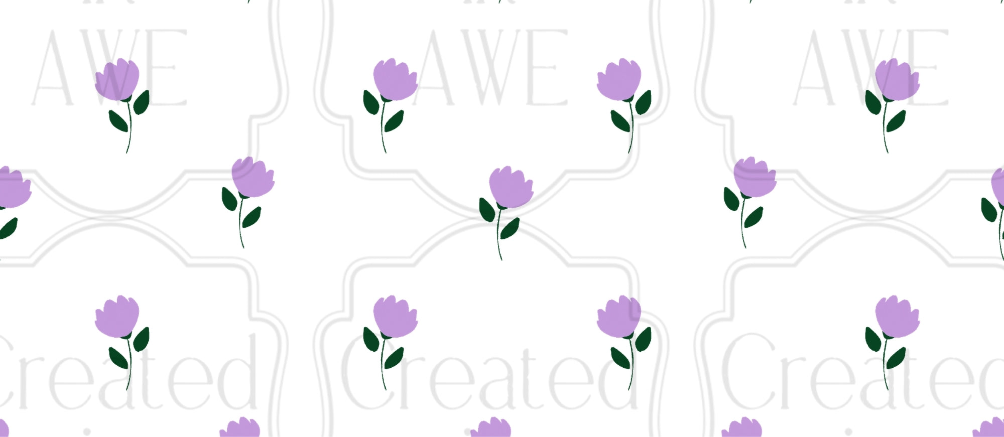 Lavender Flowers UV Sticker wrap