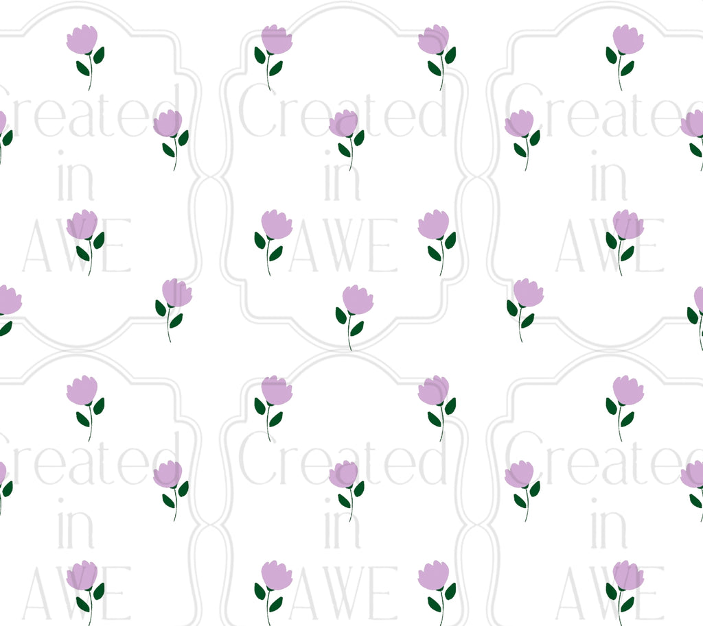 Lavender Flowers UV Sticker wrap