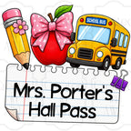 Bus & Bow Custom School Labels