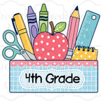 Polka Dot Apple Custom School Labels