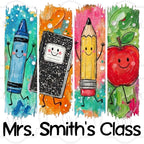 Preppy Quad Custom School Labels