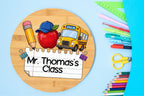 Bus & Cap Custom School Label