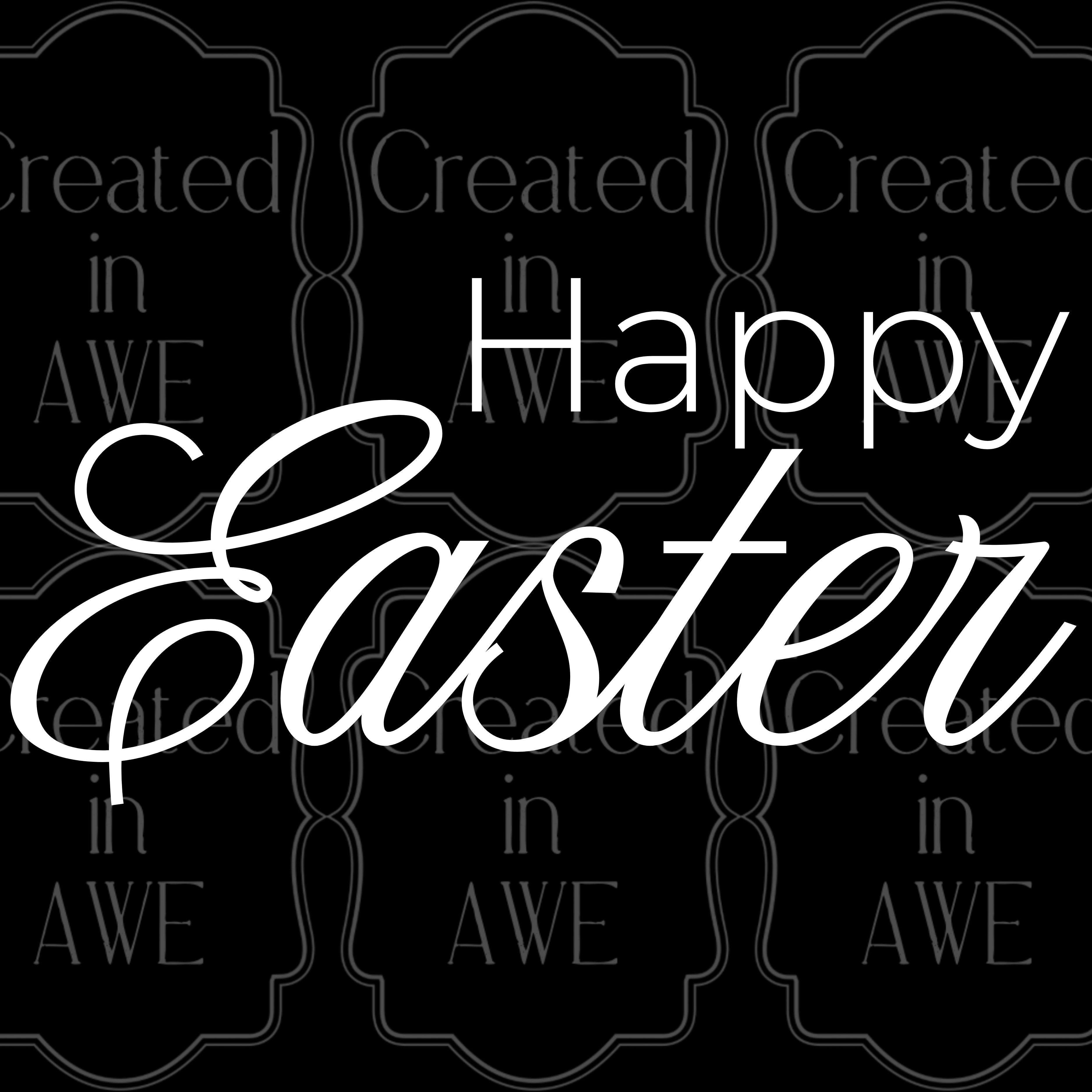 Easter Words (white) variety and singles