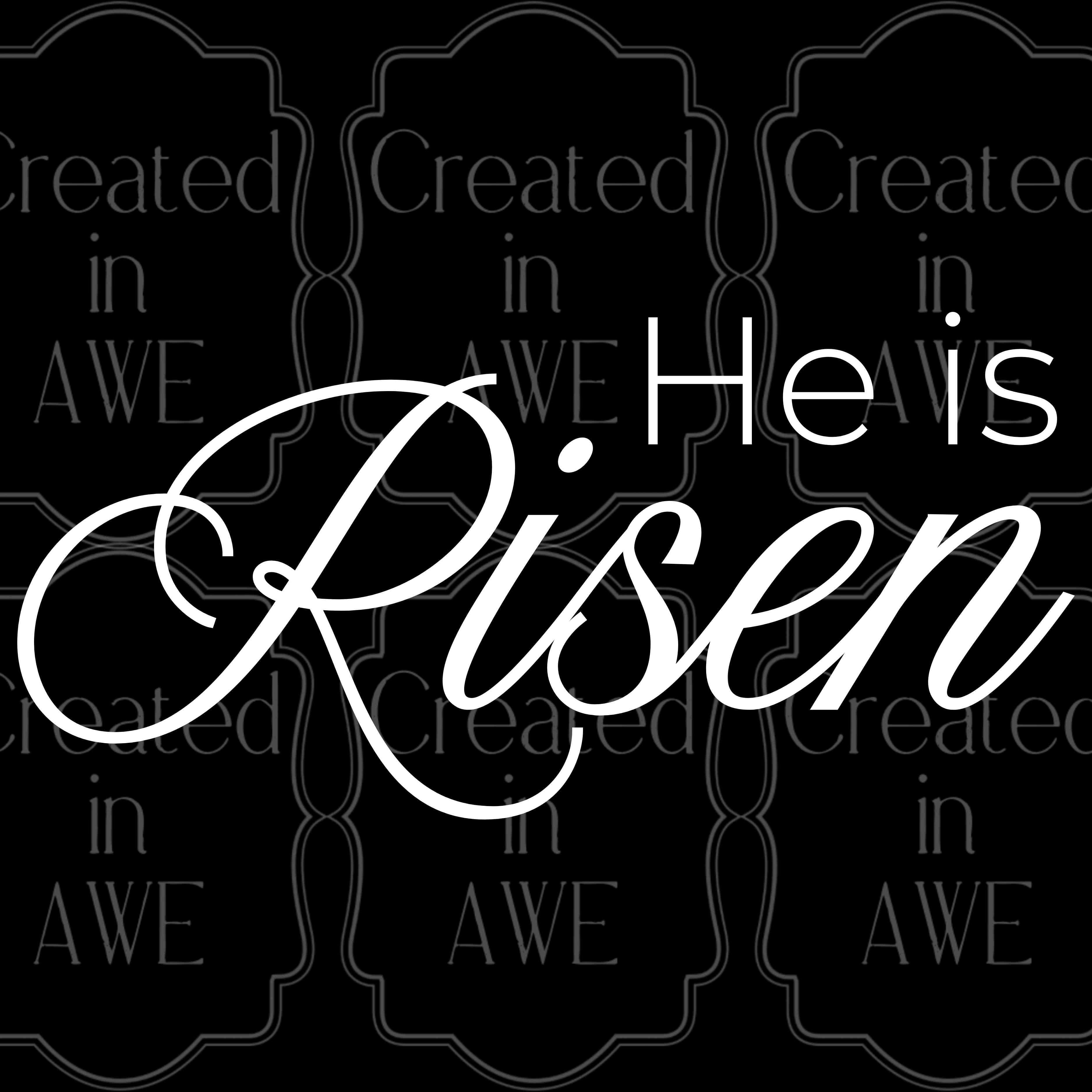 Easter Words (white) variety and singles