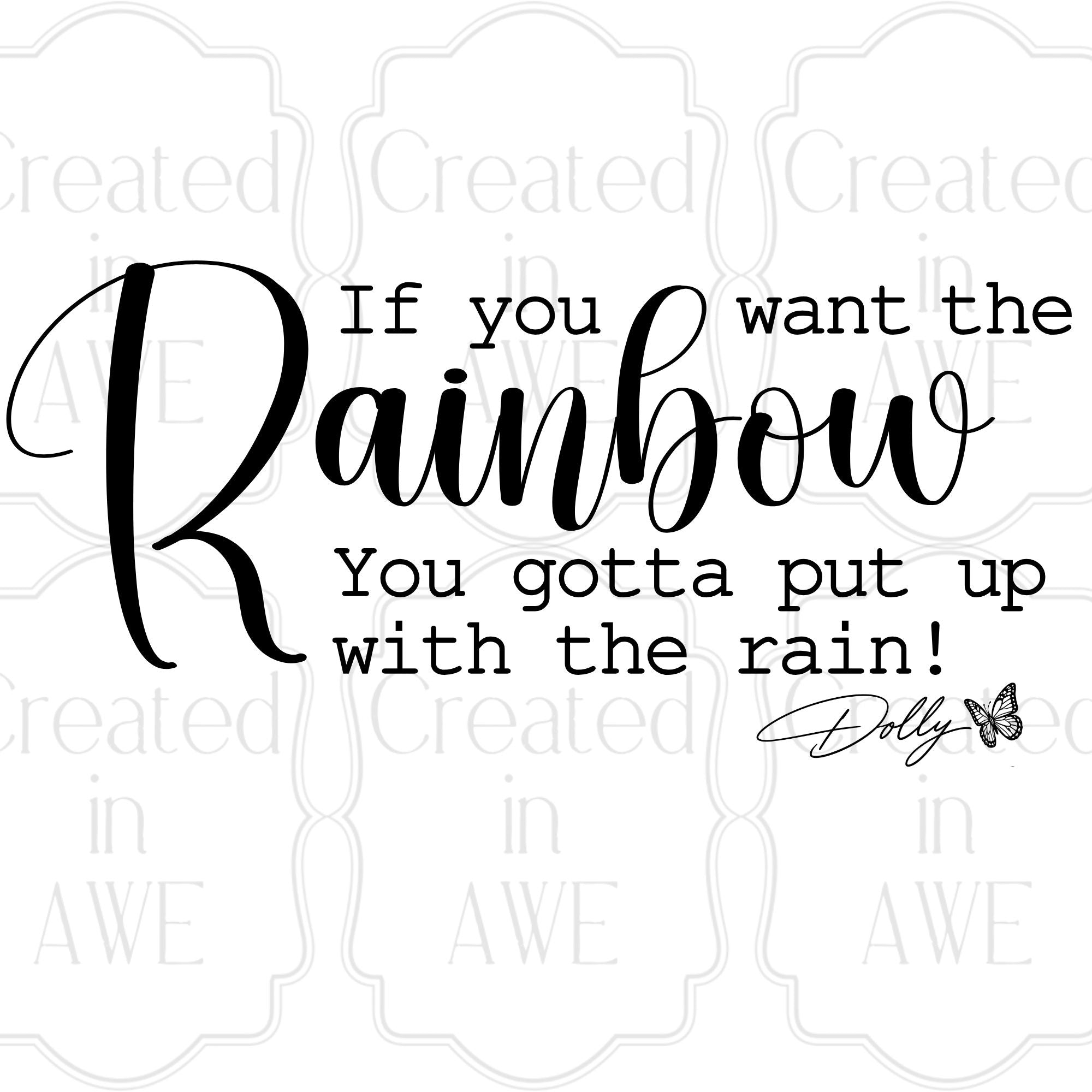 Dolly - Rainbow quote
