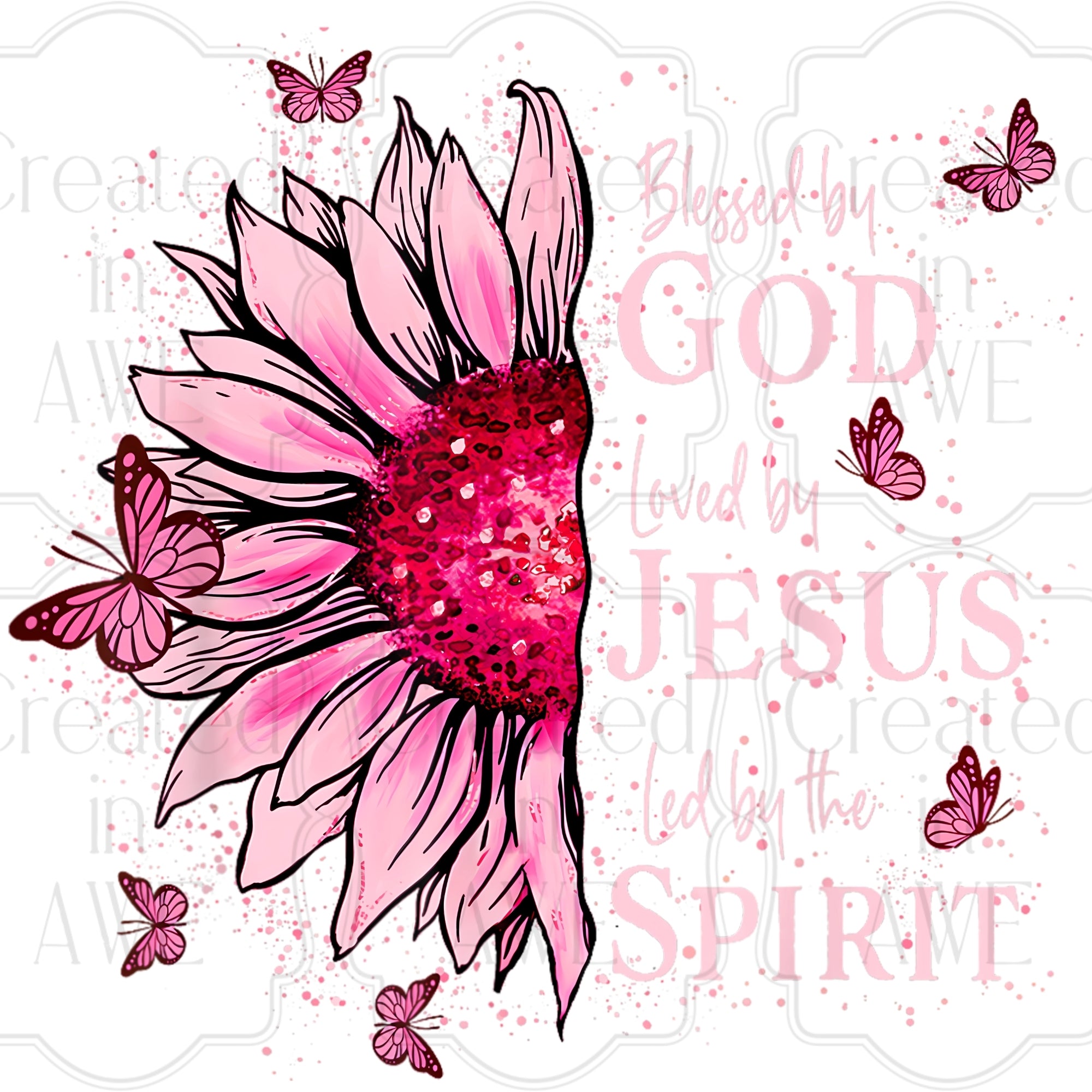 Blessed by God Sunflower