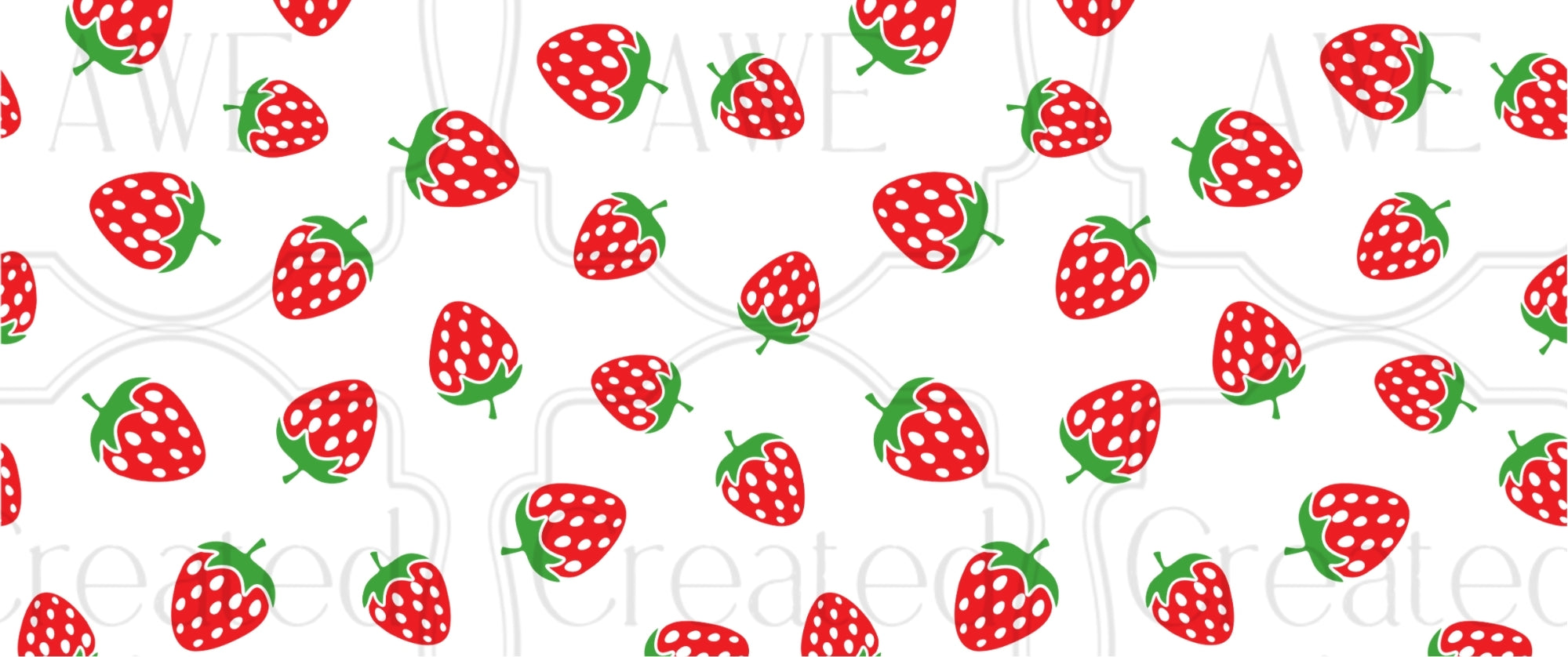 Strawberries UV Sticker wrap
