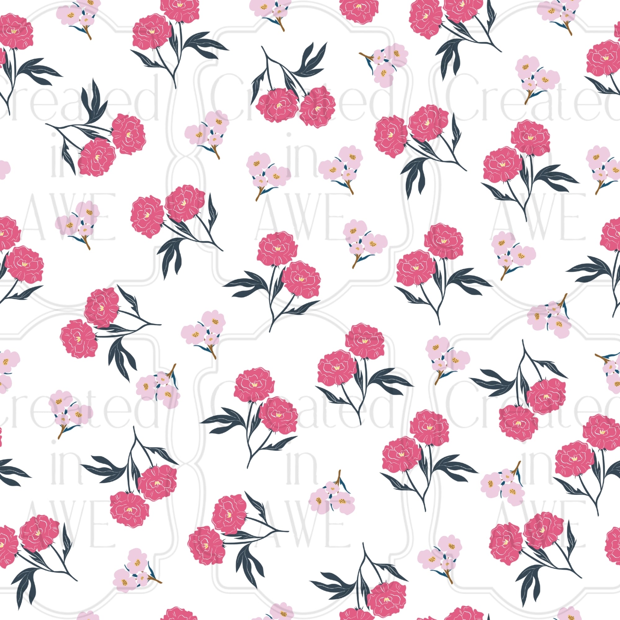 Pink Flowers Pattern