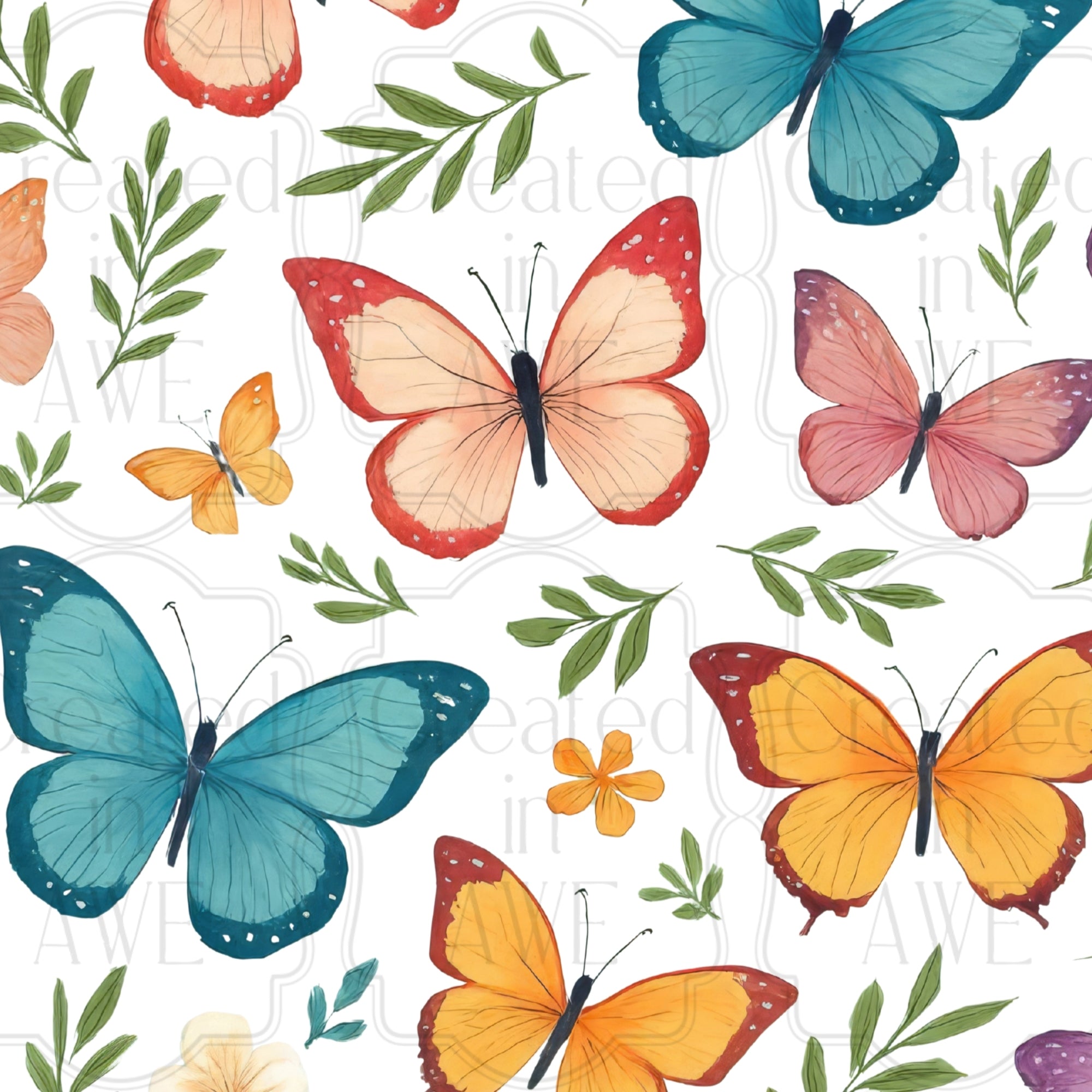 Bright Butterflies Pattern