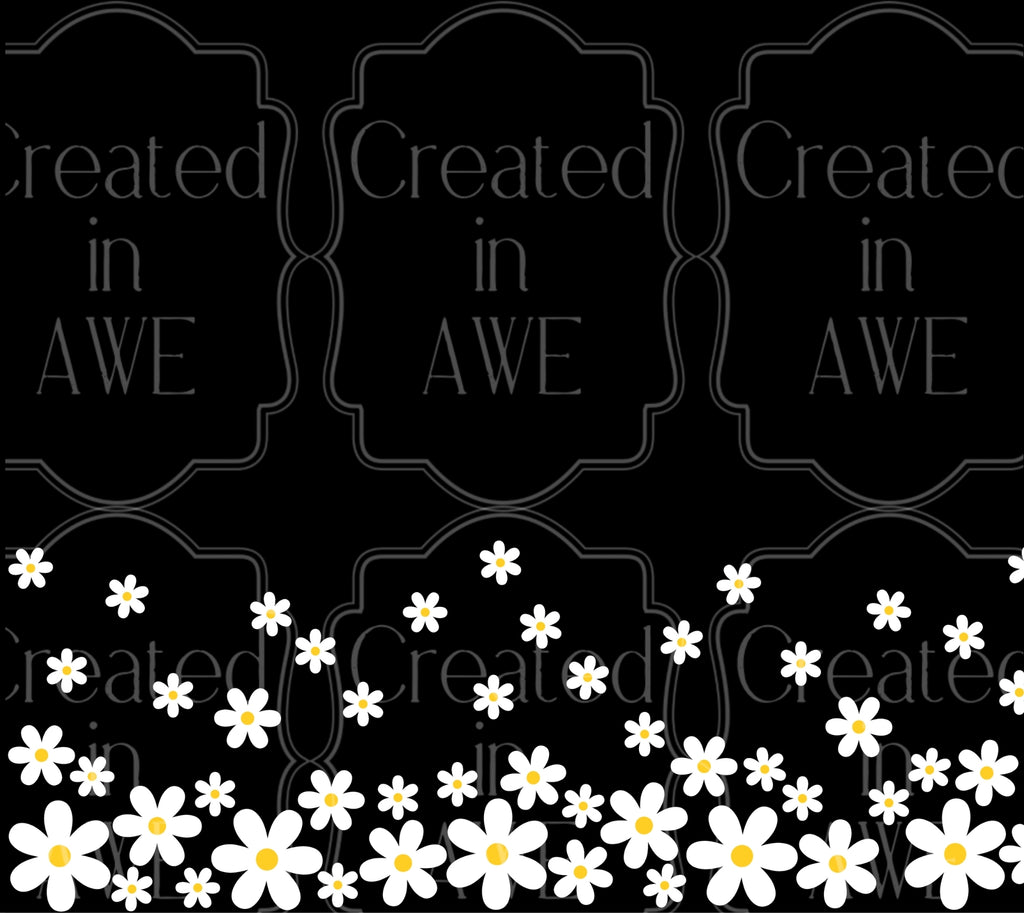 White Daisies UV Sticker wrap