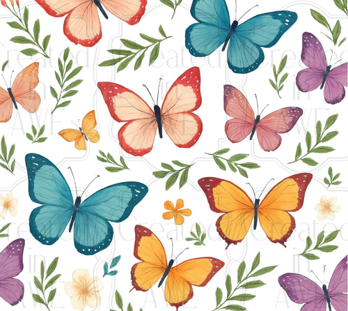 Bright Butterflies UV Sticker wrap