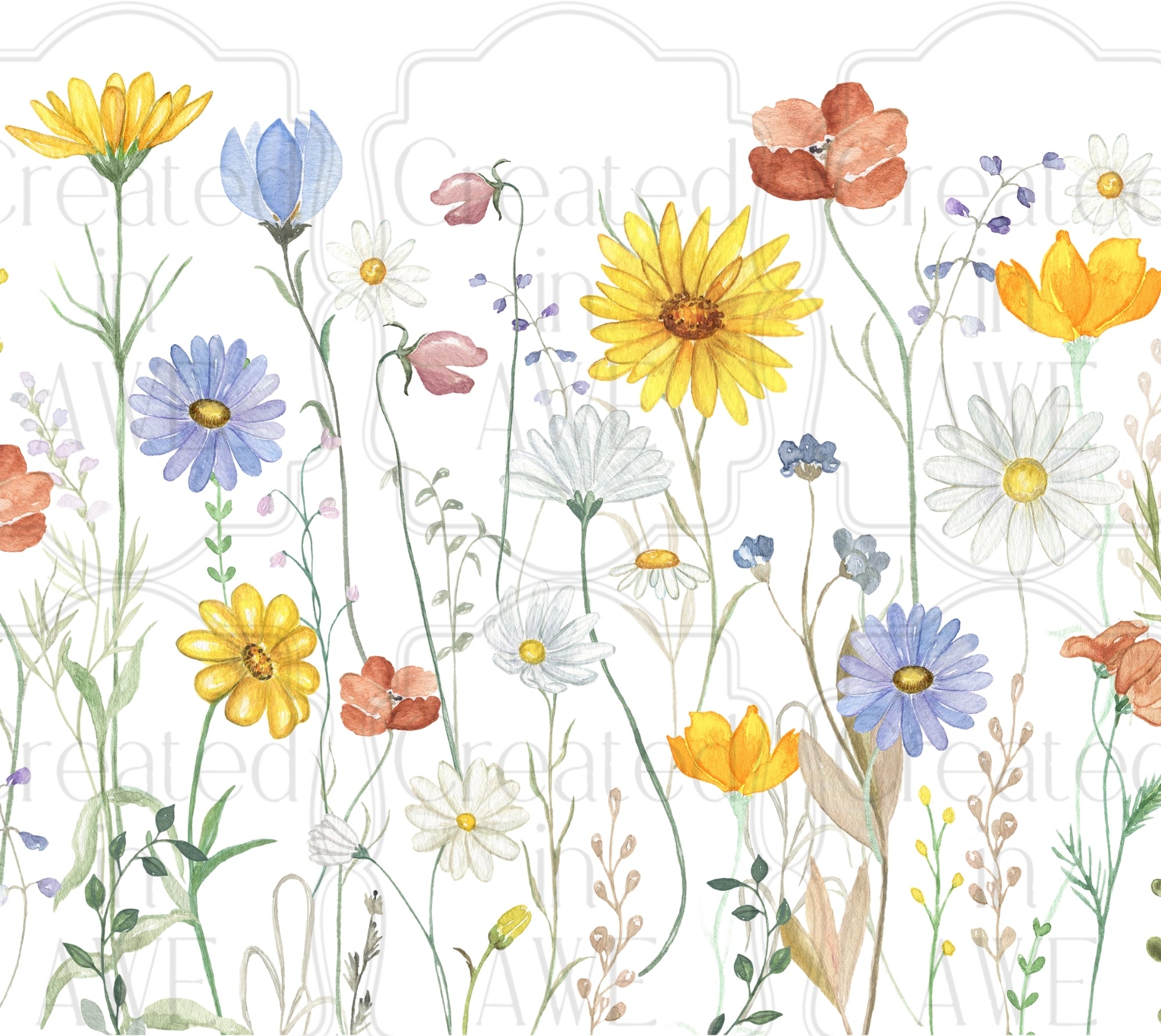 Wildflower UV Sticker wrap