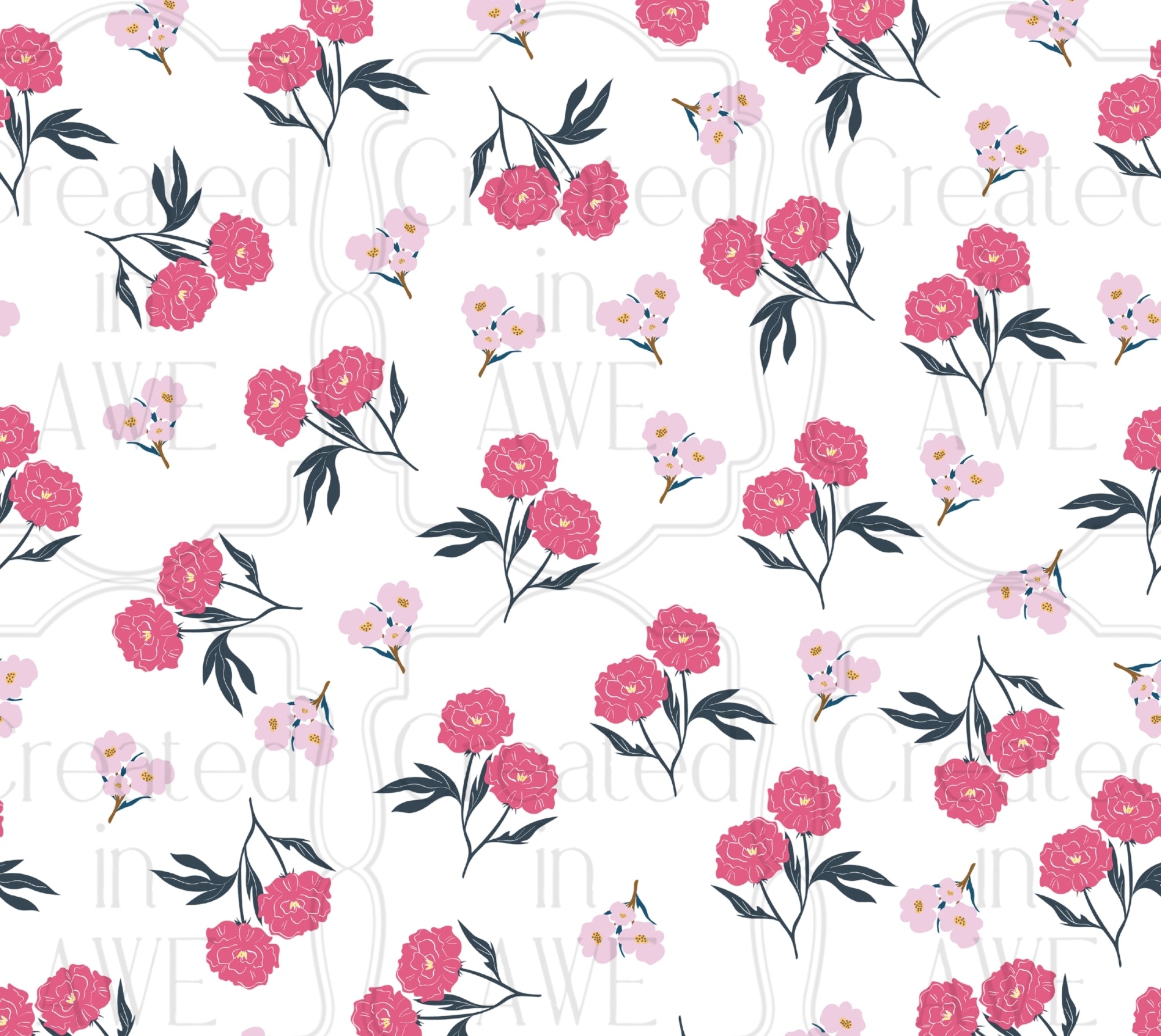 Pink Flowers UV Sticker wrap