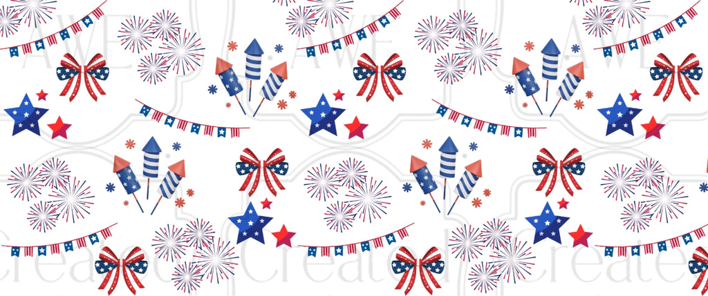 Patriotic UV Sticker wrap