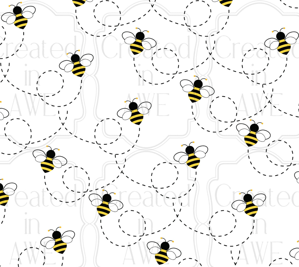 Buzzing Bees UV Sticker wrap