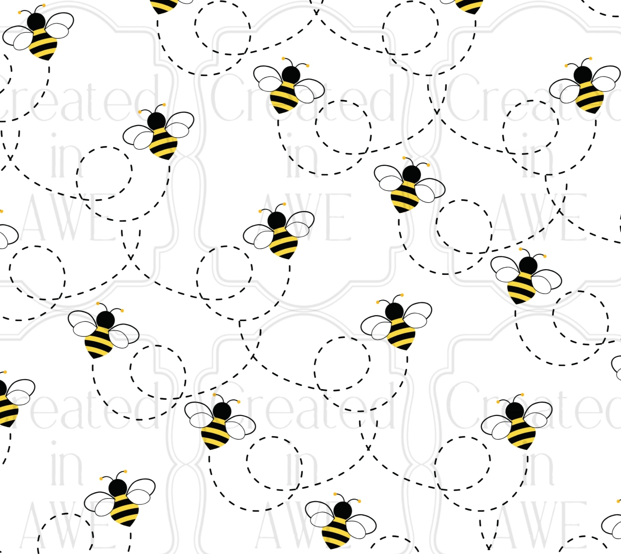 Buzzing Bees UV Sticker wrap
