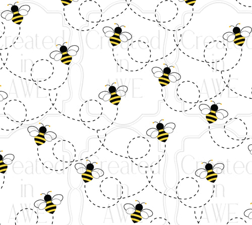 Buzzing Bees UV Sticker wrap
