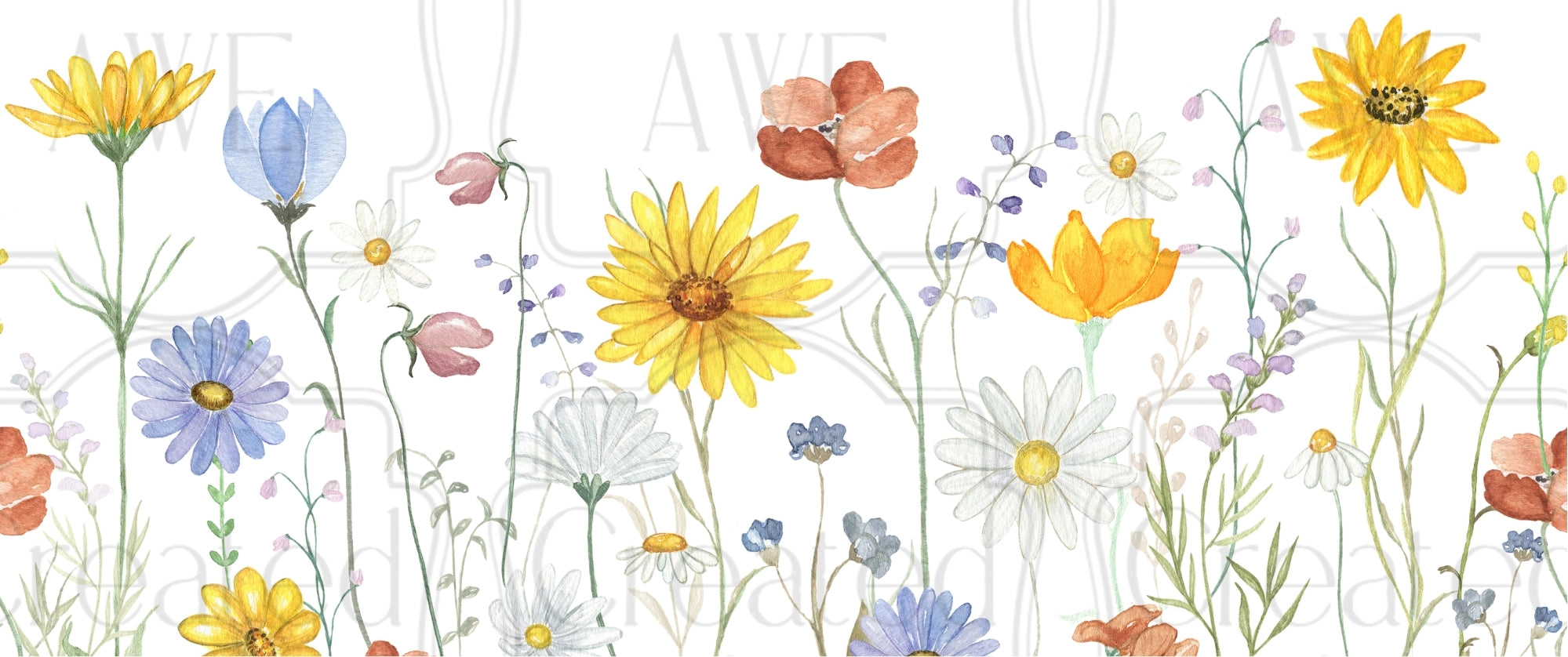 Wildflower UV Sticker wrap