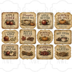 Vintage Fall Labels