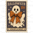 Vintage-style Halloween Stamps