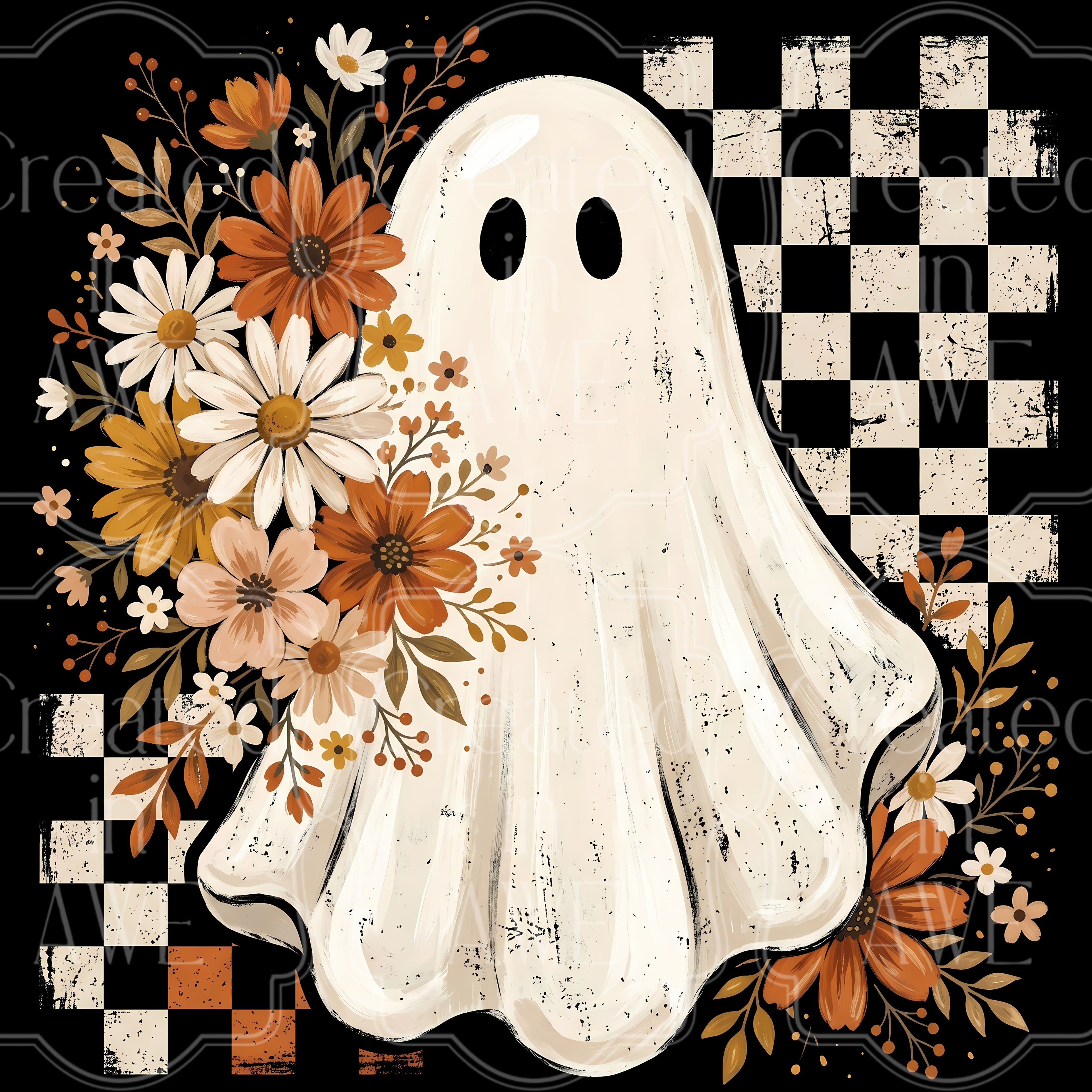 Ghost and Flowers