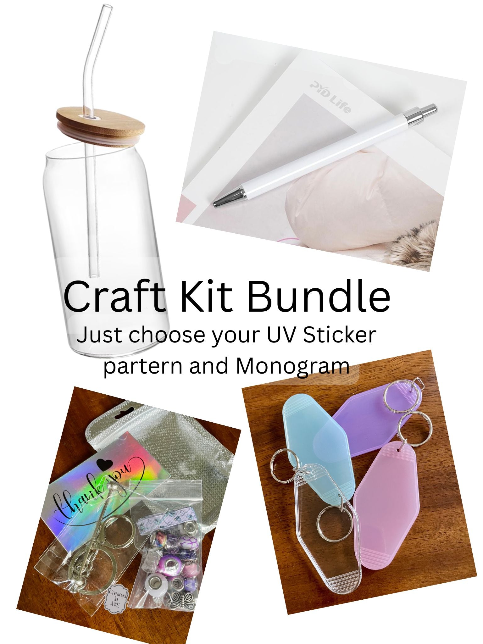 Craft Kit Bundle - Tumbler/Keychain/Pen