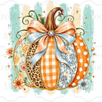 Bougie Pumpkin with Stripes