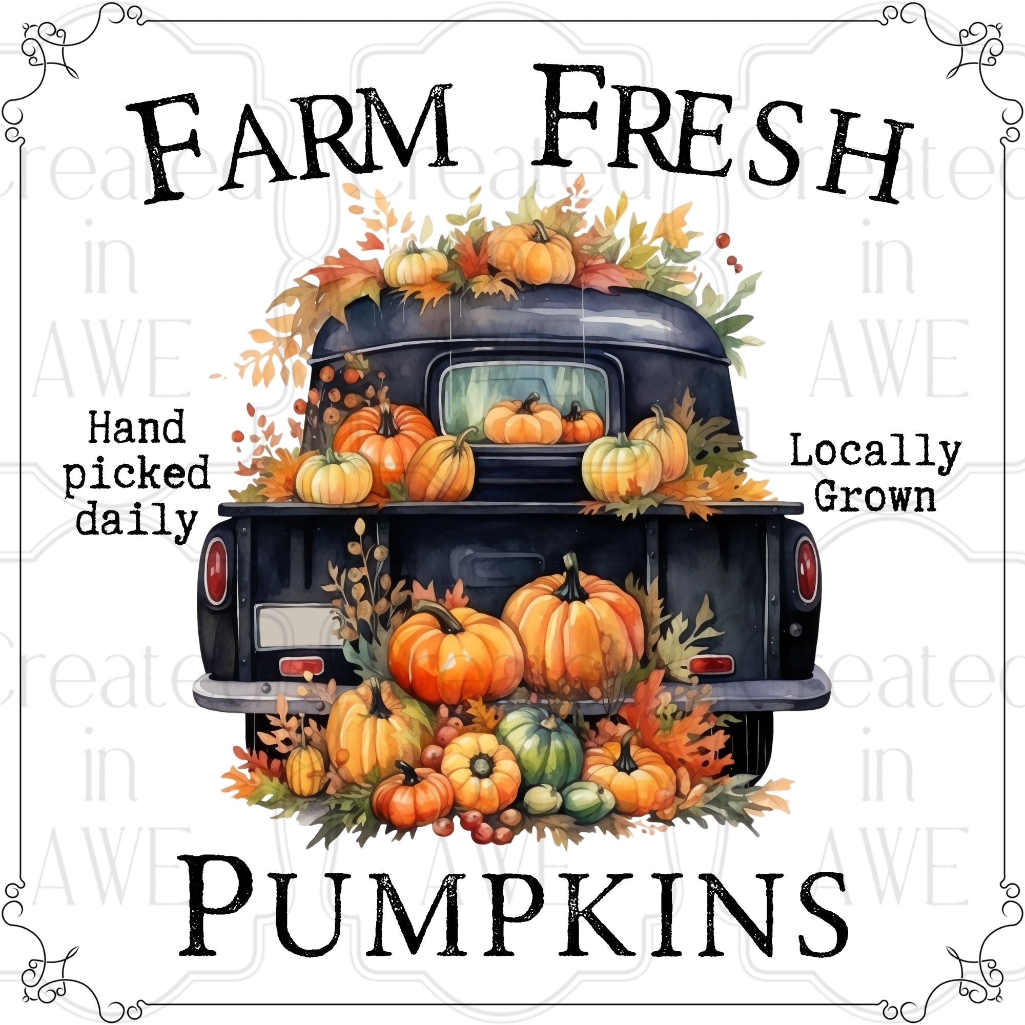 Farm Fresh Pumpkins Truck