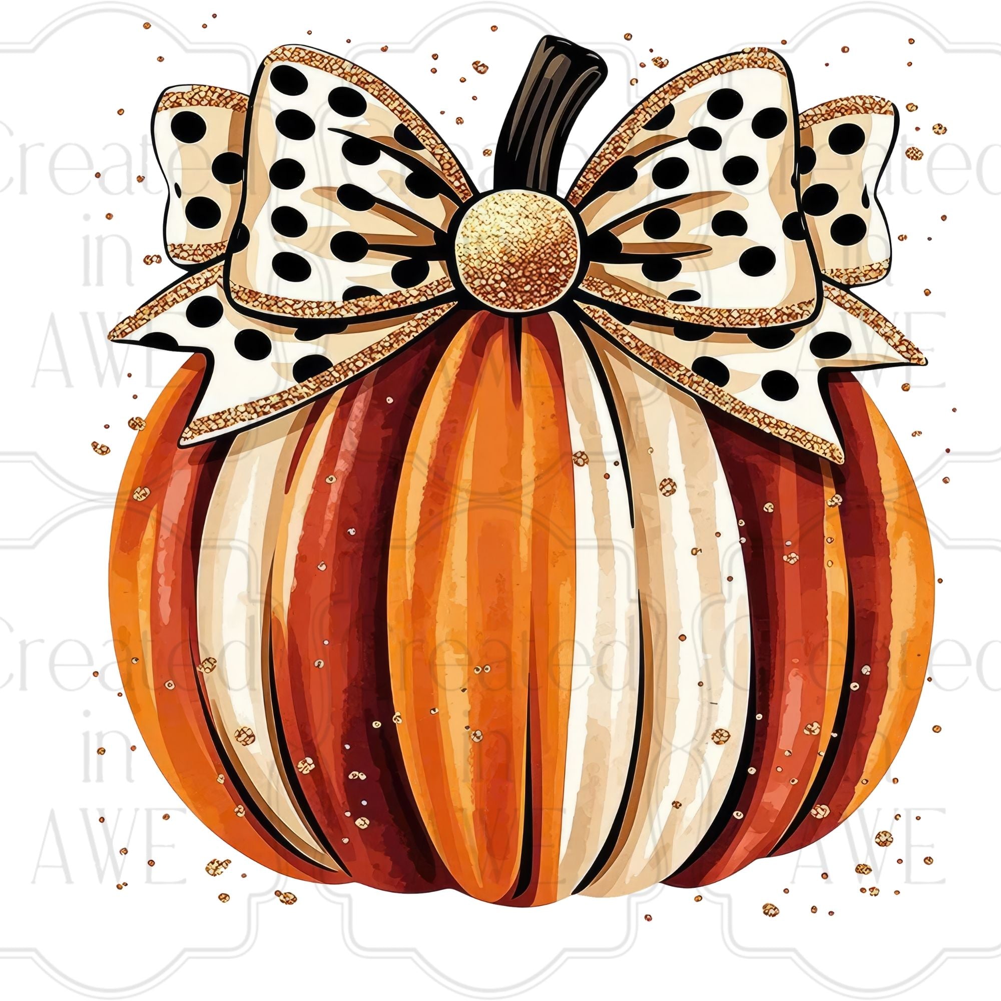 Bougie Pumpkin with Bow