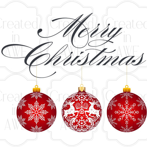 Christmas Ornament Trio
