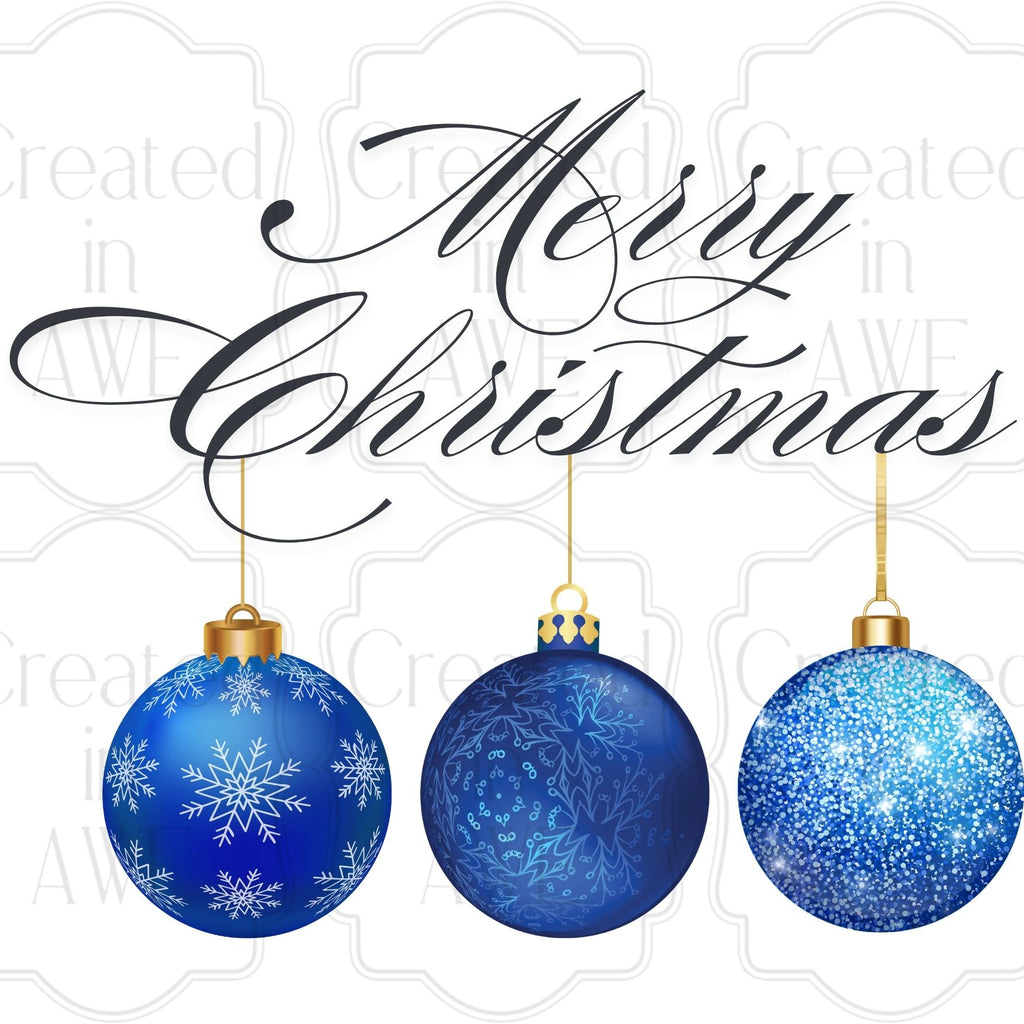 Christmas Ornament Trio