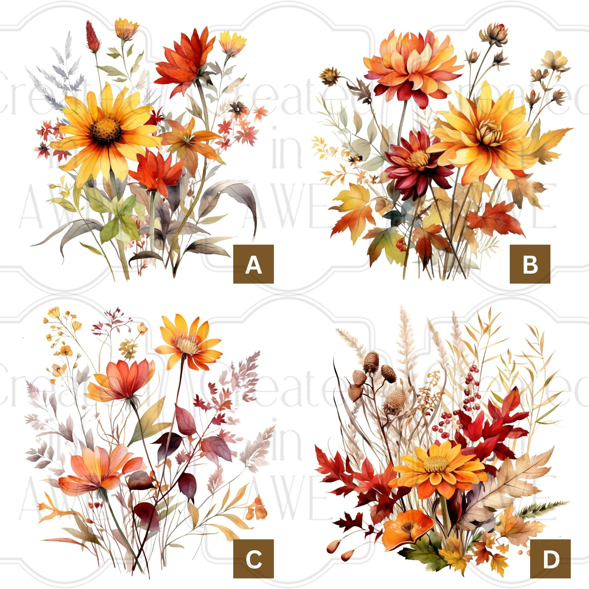 Fall Floral Bouquets