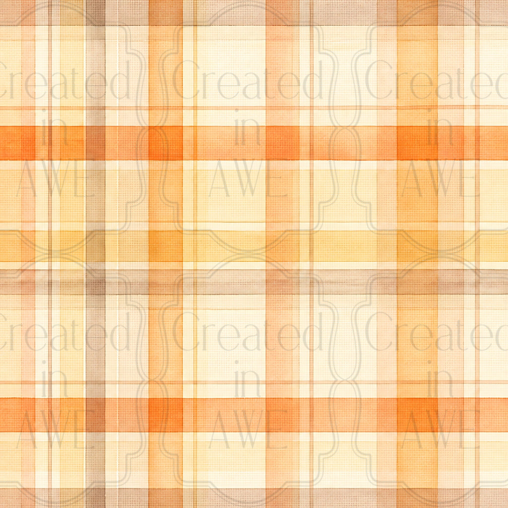 Orange Plaid Pattern