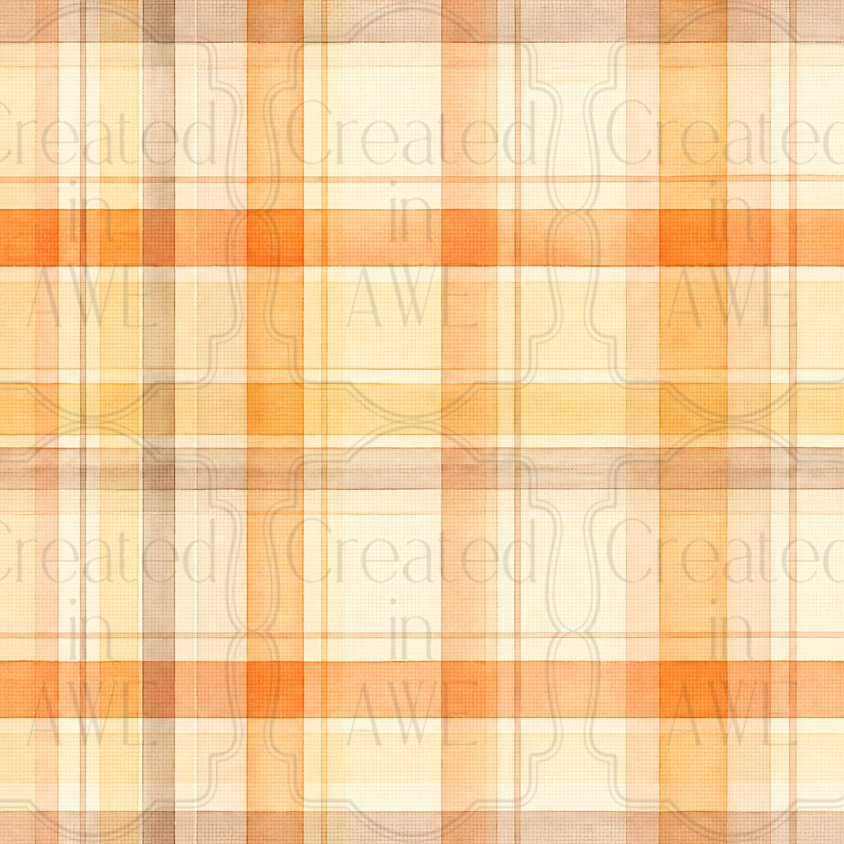 Orange Plaid Pattern