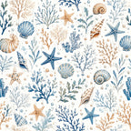 Seashells and Coral Pattern