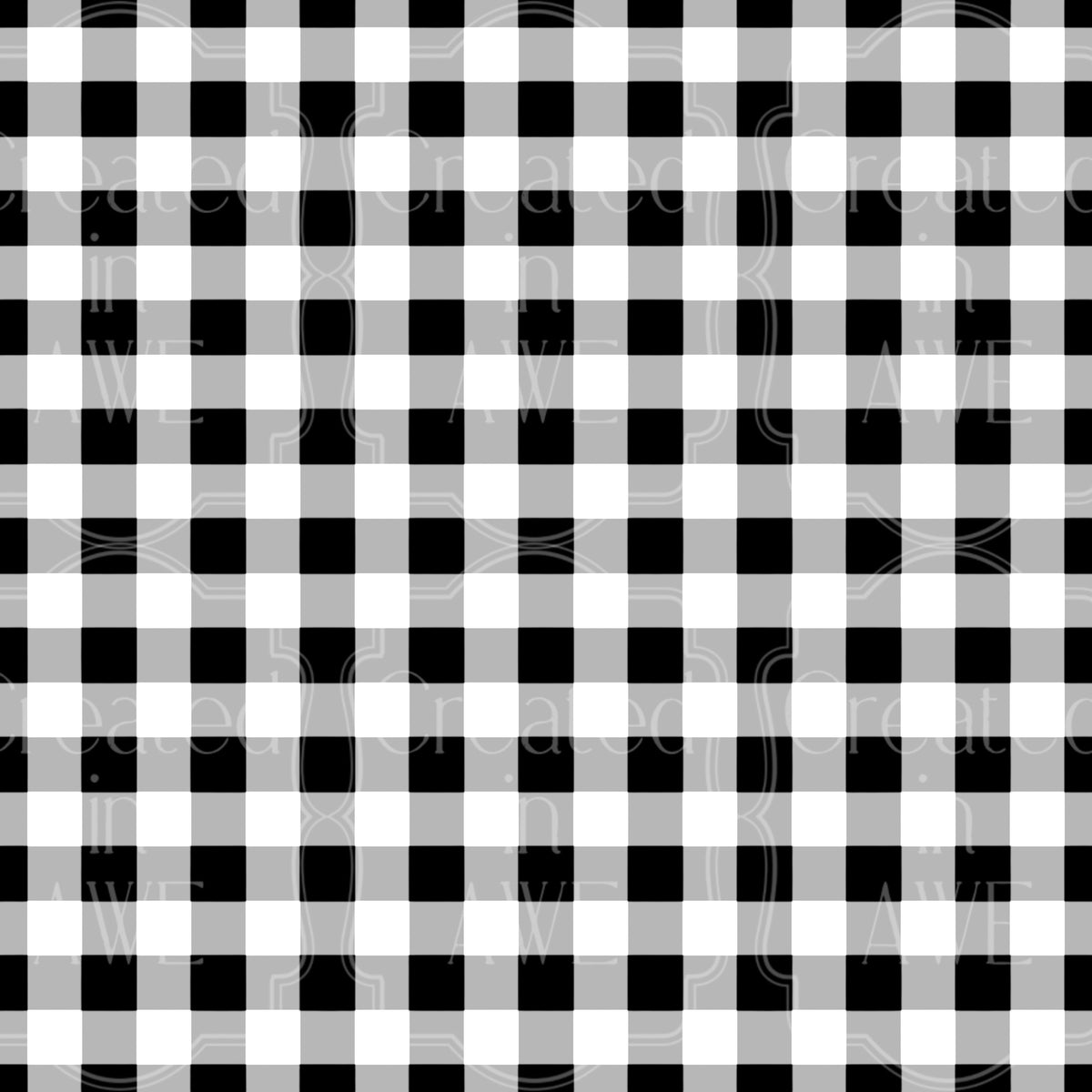 White Gingham Pattern