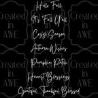 Fall Phrases - Handwritten Font